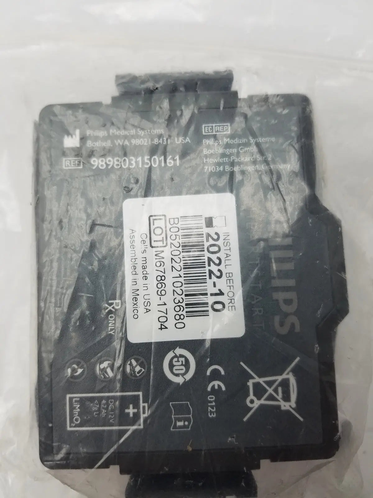 Philips 989803150161 Replacement Battery for Use with FR3 AED System - Defibrillator