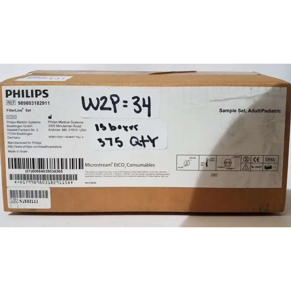 Philips 989803182911 Microstream FilterLine Set – Adult/Pediatric - Capnography Sampling Line