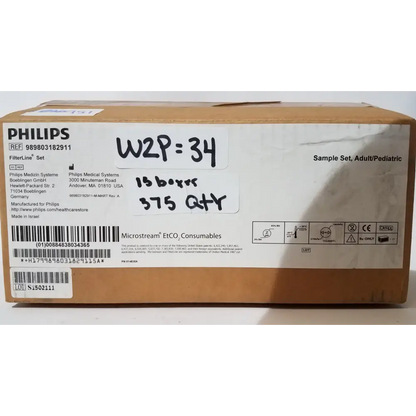 Philips 989803182911 Microstream FilterLine Set – Adult/Pediatric - Capnography Sampling Line
