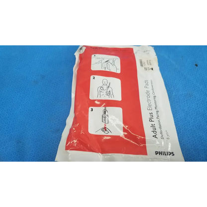 Philips Adult Plus Electrode Pad 8Y+ / Instructional Use Check Before Date