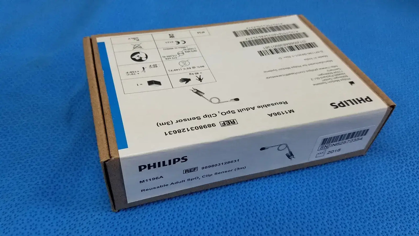 Philips Adult Spo2 Clip Sensor 3m - M1196A - SpO2