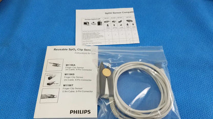 Philips Adult Spo2 Clip Sensor 3m - M1196A - SpO2