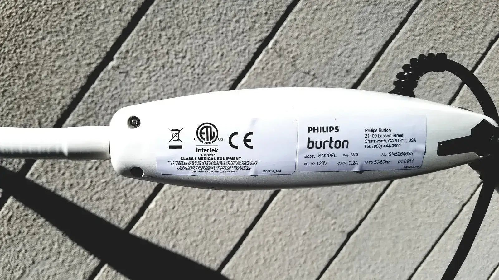 Philips Burton SN20FL Goose Neck Adjustable Exam Light with Rolling Stand