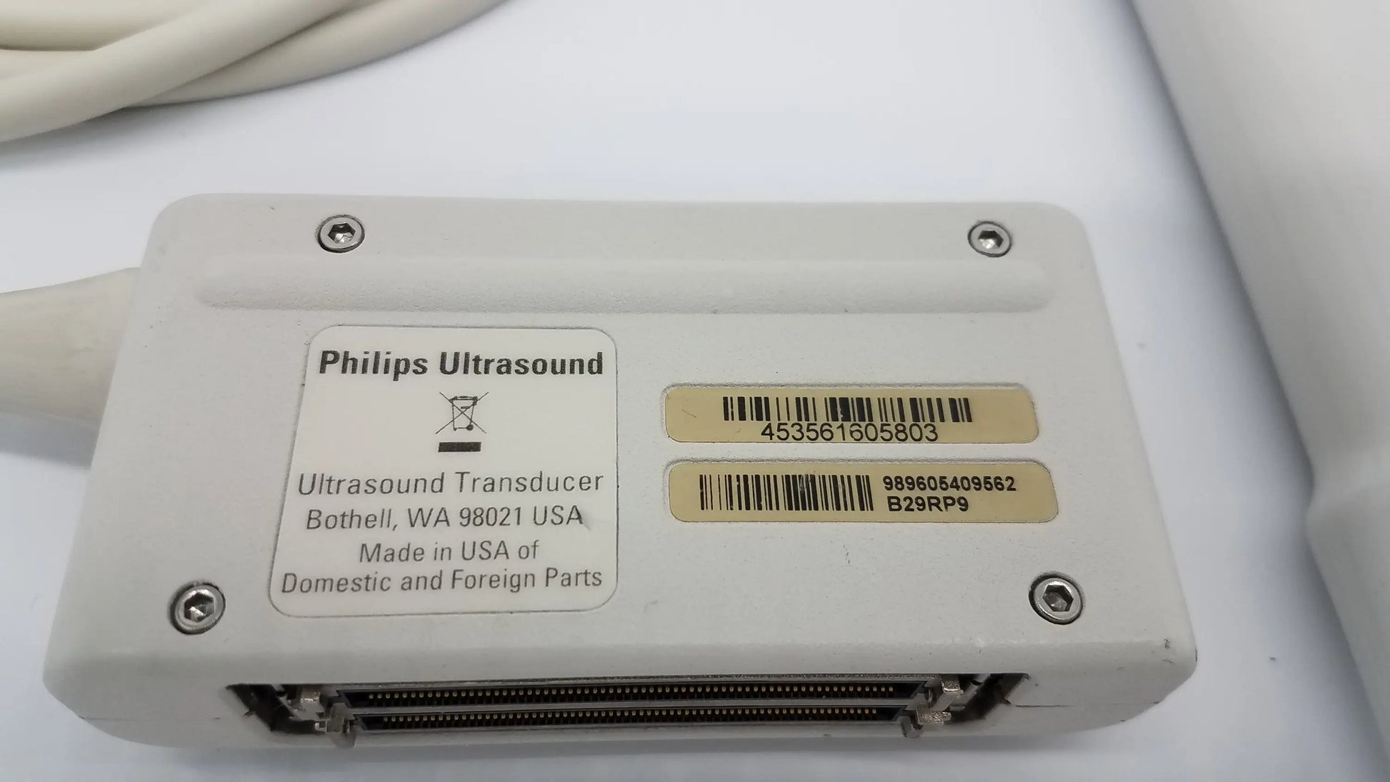 Philips C10-3v Endocavity Ultrasound Transducer Probe