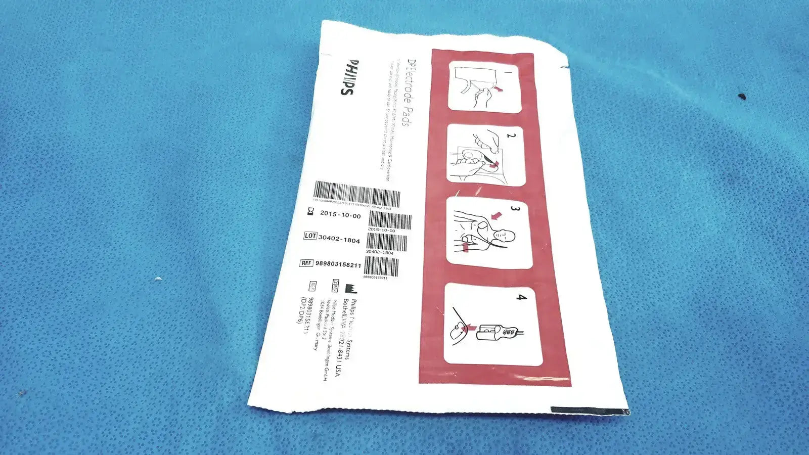 Philips DP Electrode Pad for Instructional Use Only Check Expiry Date Before