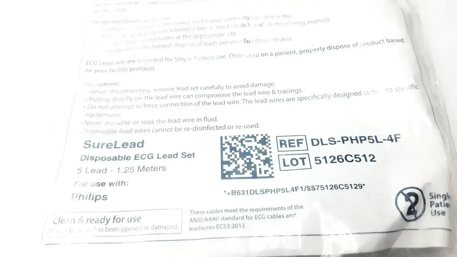 Philips DSL-PHP5L-4F ECG Lead Set