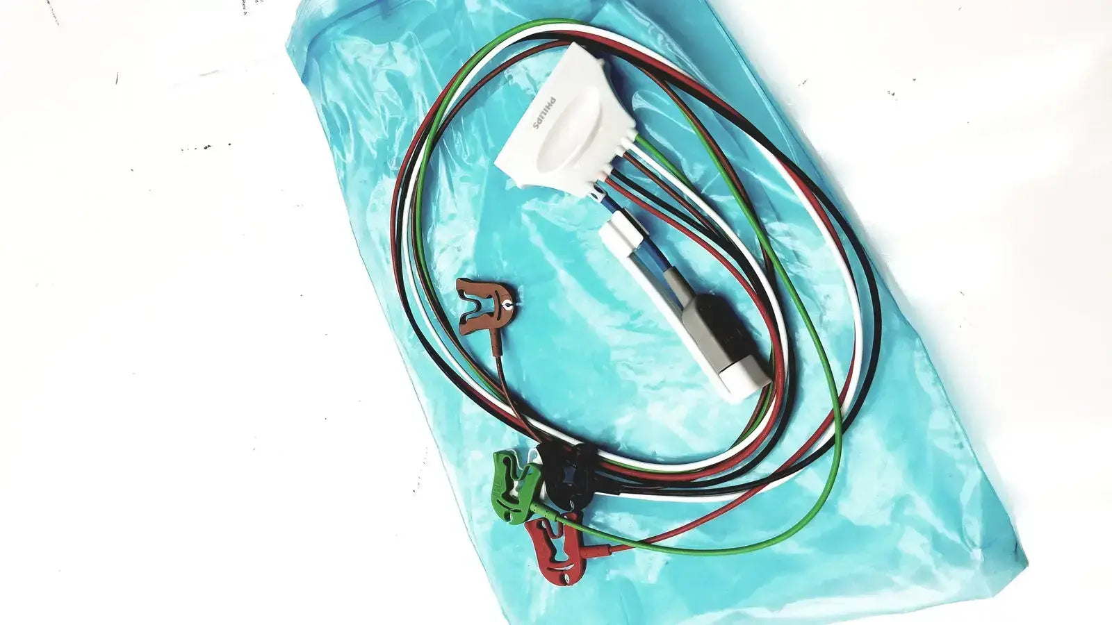 Philips ECG 5 Lead Grabber AAMI + SpO2 Tele 989803171851 - Leadwire