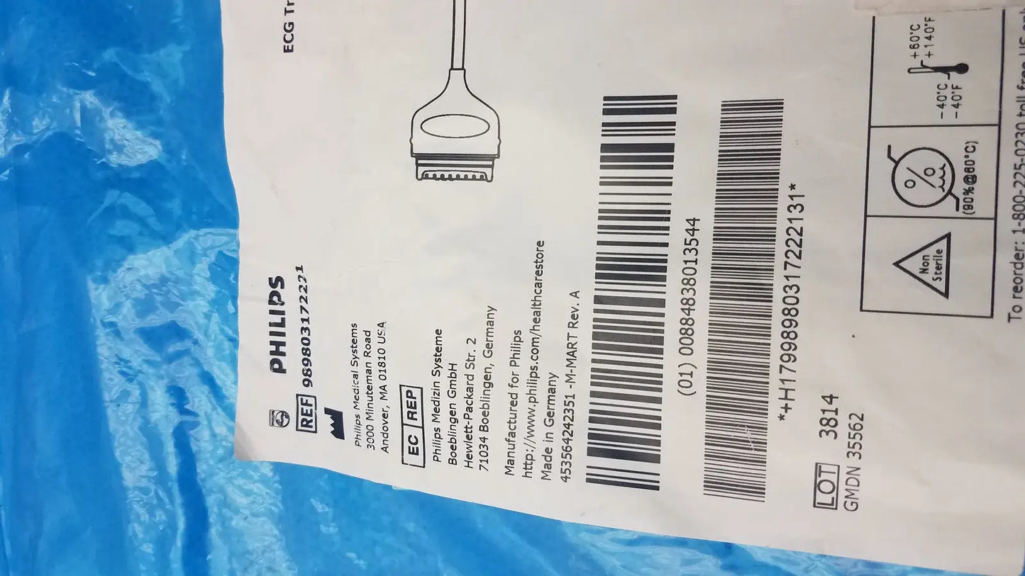 Philips ECG Trunk Cable – Patient Monitor Lead Wire Medical Grade
