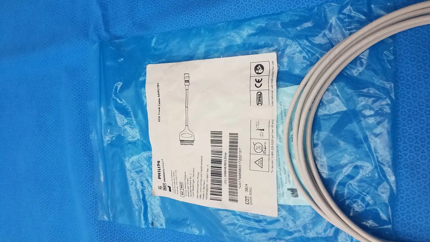 Philips ECG Trunk Cable – Patient Monitor Lead Wire Medical Grade