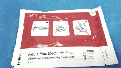 Philips Electrode Pad Adult 8Y+ Instructional Use Only /Check EXP Date Y1111G-03