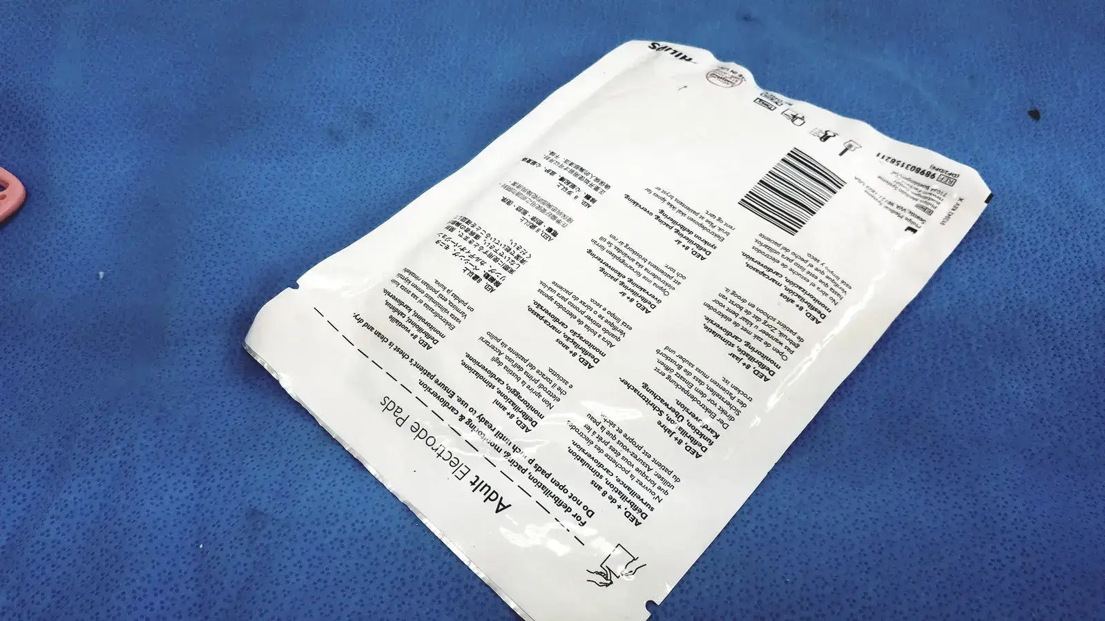 Philips Electrode Pad Adult 8Y+ Instructional Use Only /Check EXP Date Y1111G-03
