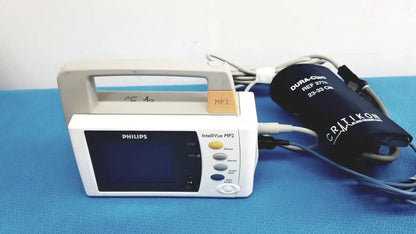 Philips IntelliVue MP2 Patient Monitor with Blood Pressure Cuff 23-33cm 2774