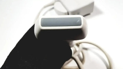 Philips l9-3 white handheld ultrasound transducer probe with gray rectangular sensor surface for iU22 system