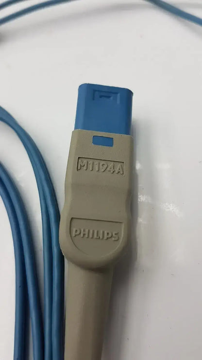 Philips M1194A SpO2 Ear Clip Sensor D Connect 8 Pin Cable