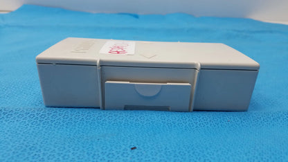 Gray plastic medication box with small front drawer for philips m3538a heartstart mrx medical equipment battery storage