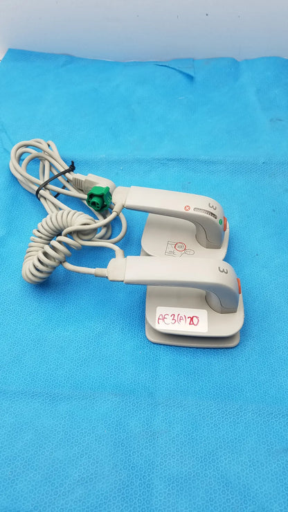 Philips m3543a water resistant gray electric iron with coiled cord green power plug and dual handles for medical equipment use