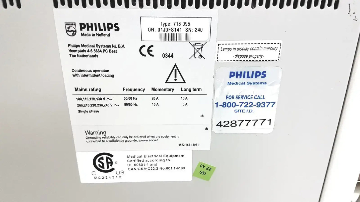 Philips Medical Systems Type 718 095 – Electrical Equipment