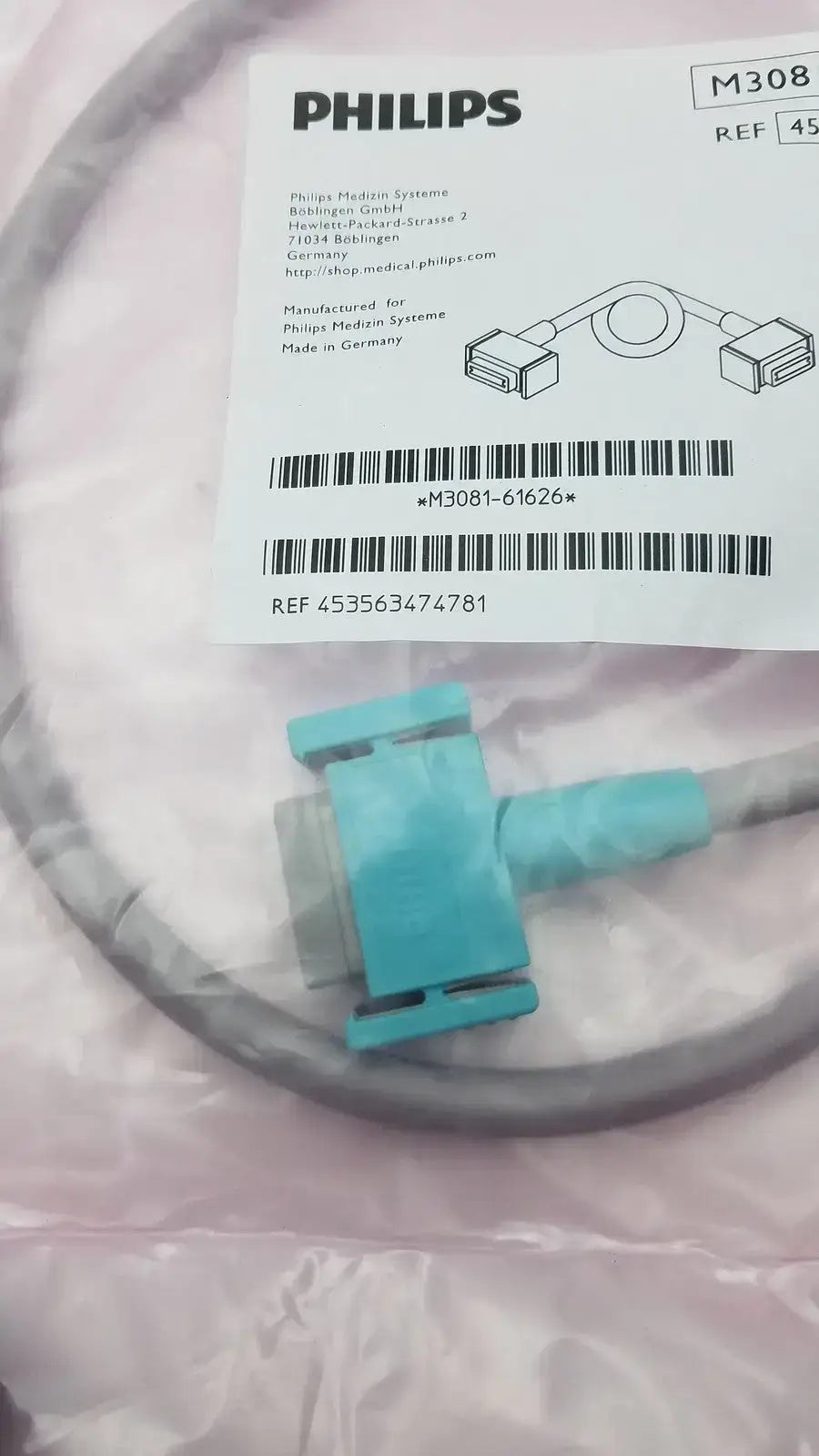 Philips MSL Patient Monitoring Link Cable M3081-61626 Ref 453563474781 - Monitor