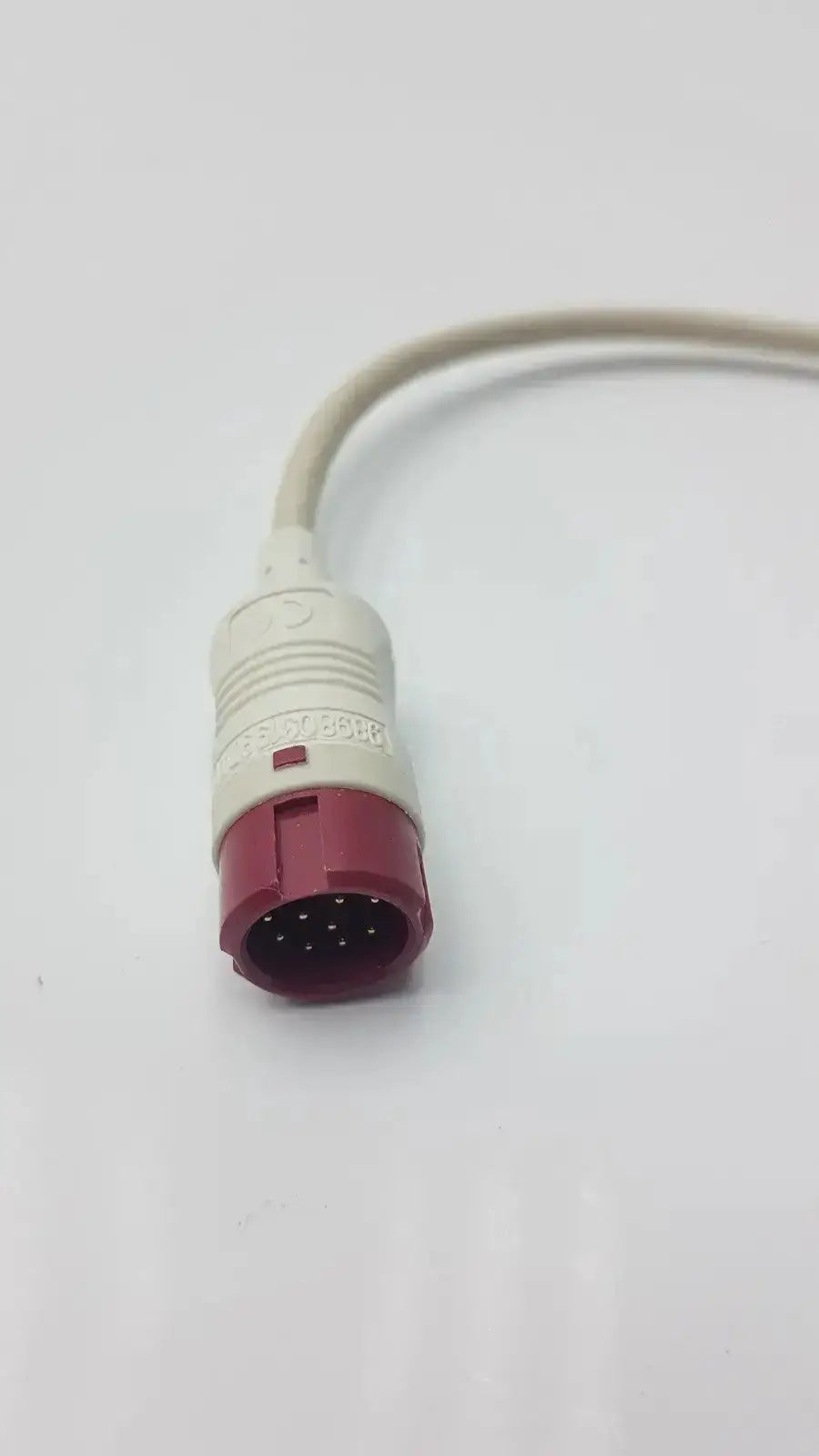 Philips ref 989803199741 dual invasive blood pressure ibp adapter cable with red and white medical-grade connector and beige cable