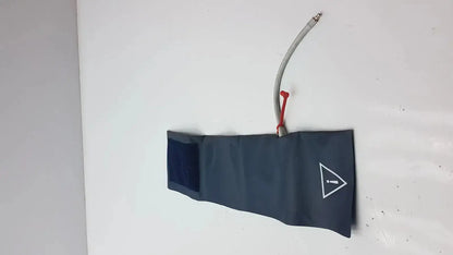 Dark blue Phillips M4555B adult blood pressure cuff with white logo and gray tubing for adult blood pressure monitoring