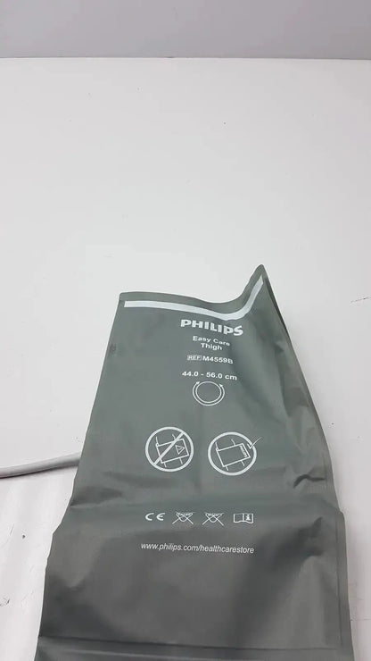 Gray Philips Easy Care adult thigh blood pressure cuff model BPM4598B designed for accurate blood pressure measurement