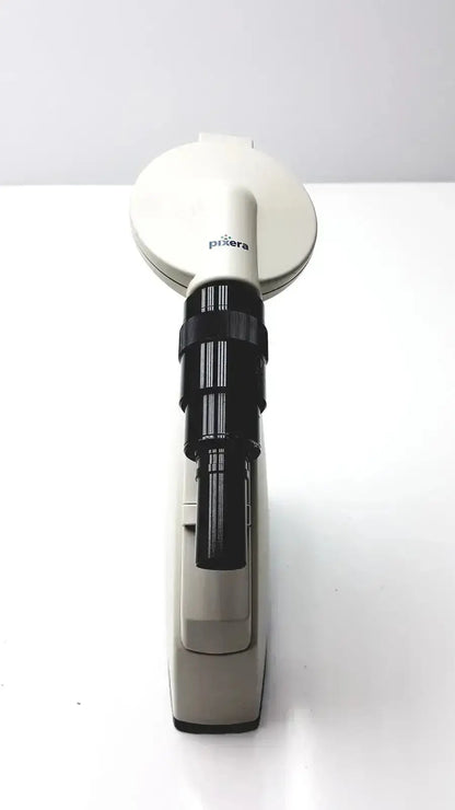 Pixera PVC-100C microscope camera with diagnostic instruments features a sleek two-toned design and hospital surplus quality