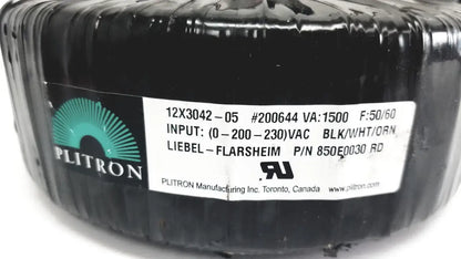 PLITRON Toroidal Transformer MPN 12X3042-05 0-230 VAC