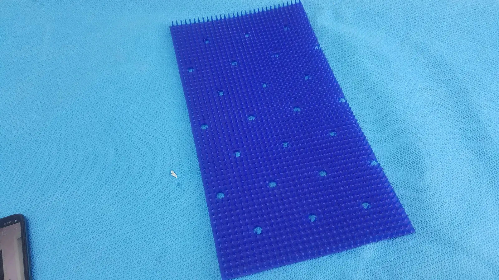 PolyVac Blue Silicone Pin Sterilization Tray Mat Protective Liner
