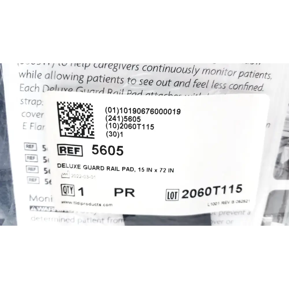 Posey Bed Safety 5605 Deluxe Guardrail Pad 15 in x 72