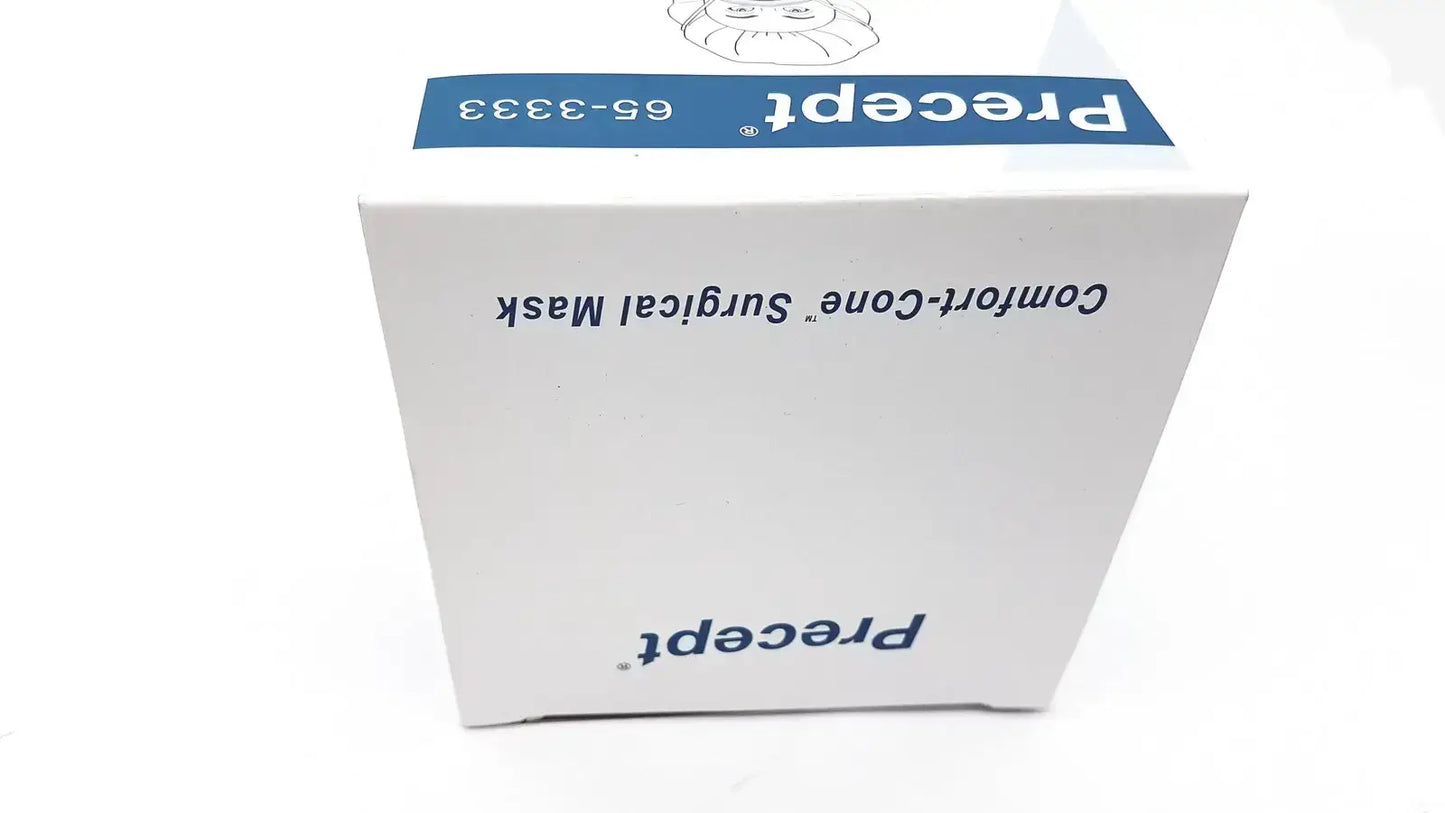 Precept 653333 Comfort Cone Molded Surgical Face Mask Blue 50/Box