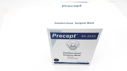 Precept 653333 Comfort Cone Molded Surgical Face Mask Blue 50/Box