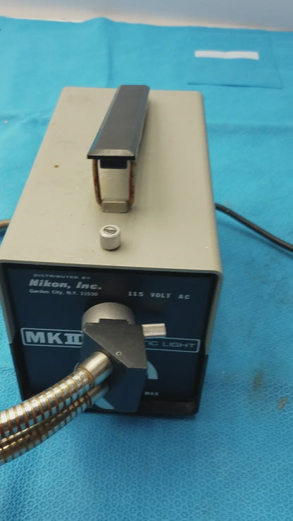 Nikon MK II Fiber Optic Microscope Illumination Light Source
