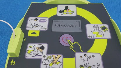 ZOLL AED Plus Trainer 2 Defibrillator Training Unit 8008-0050-01 CPR-D Padz