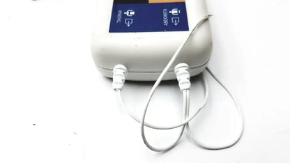 White plastic pro-tech p1736 zrip driver module with blue label and two white cables attached