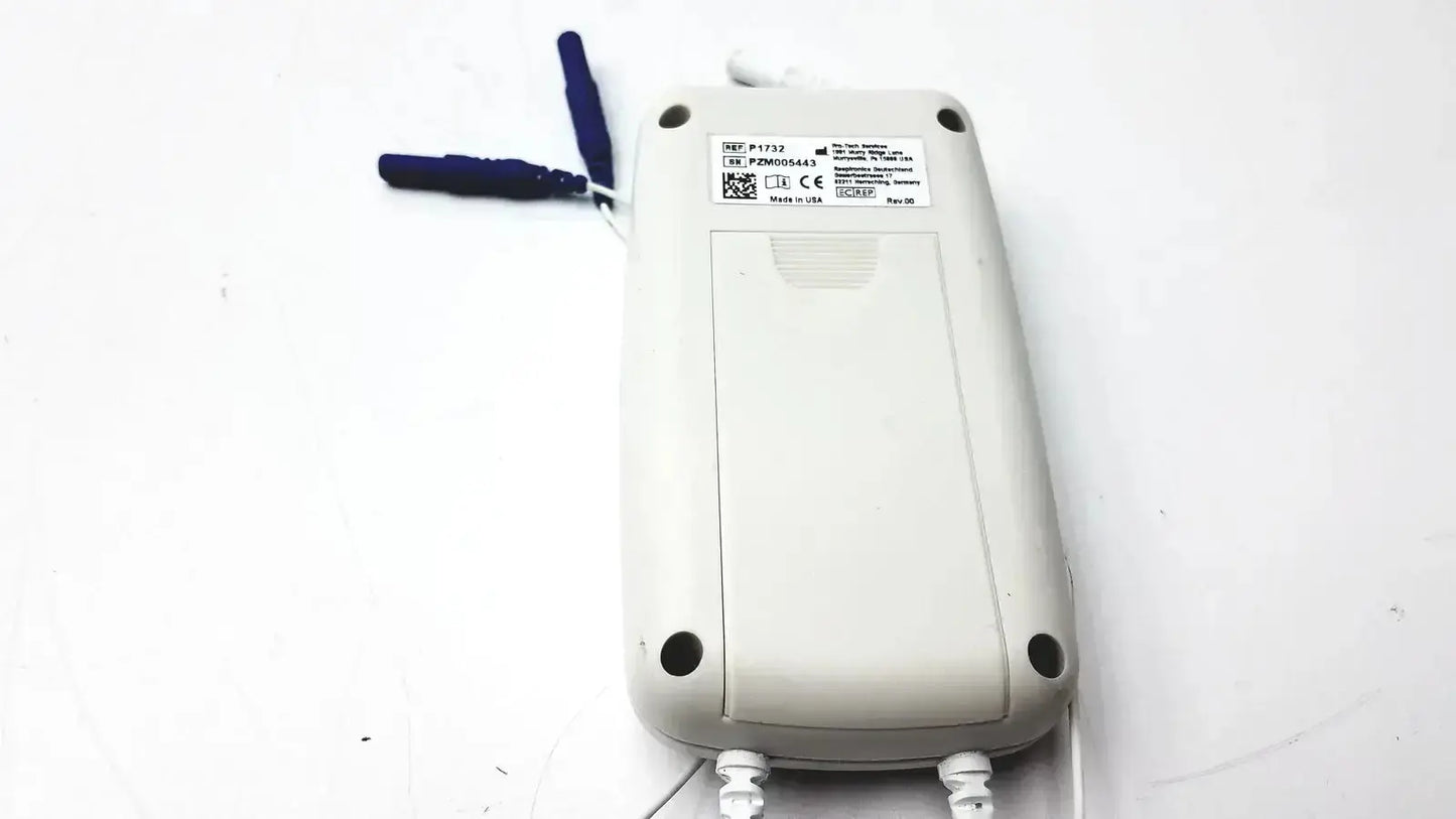 White plastic pro-tech p1736 zrip driver module with blue electrical connectors for medical device applications