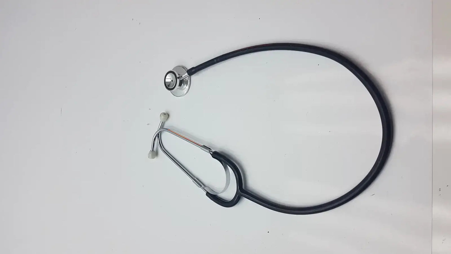 Professional Dual Head Student Doctor Nurse Classical Stethoscope Black