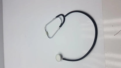 Professional Dual Head Student Doctor Nurse Classical Stethoscope Black