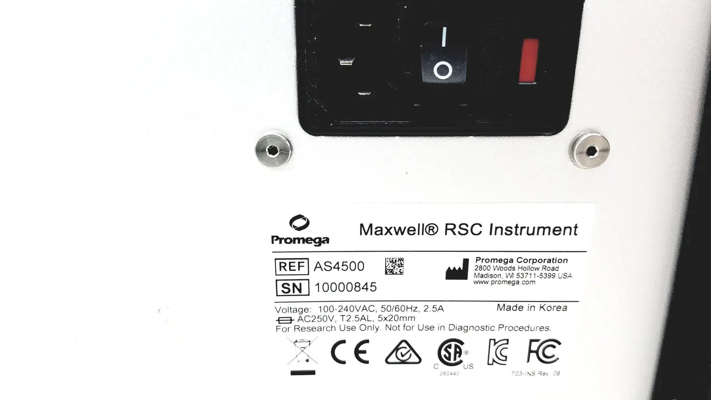 Promega Maxwell RSC AS4500 Automated Nucleiic Acid Purification Device - Nucleic System