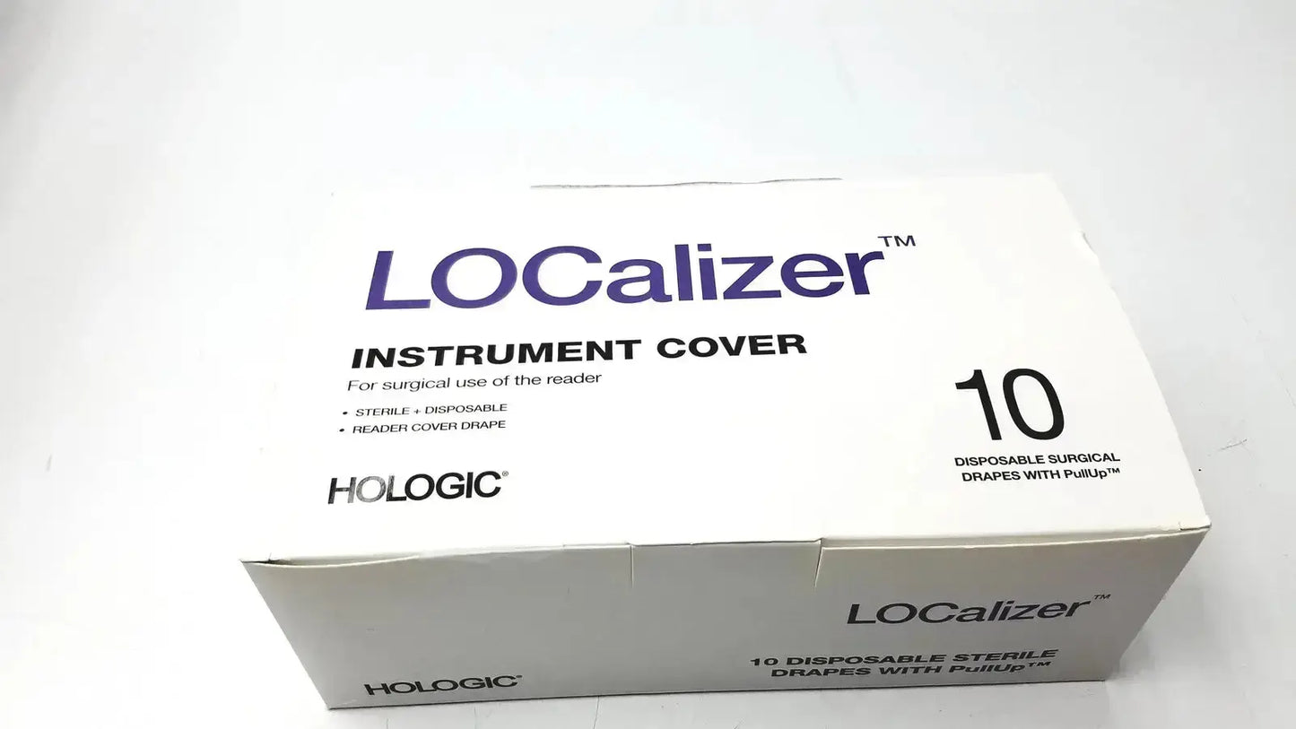 White cardboard box of hologic sterile disposable instrument cover kit with pull-up feature by protek medical products inc