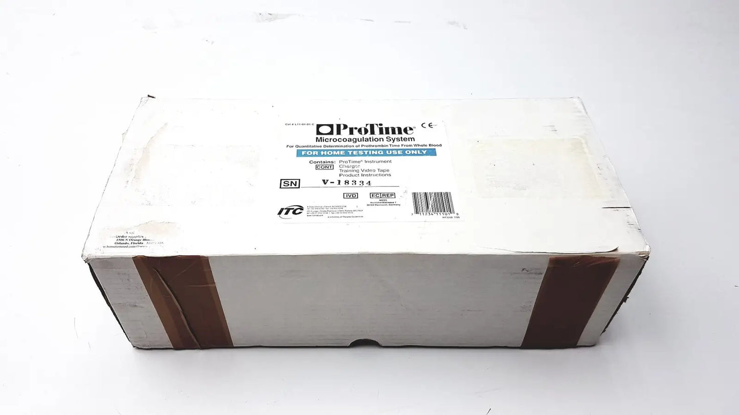 ProTime Microcoagulation System for Vitro Diagnostic Use