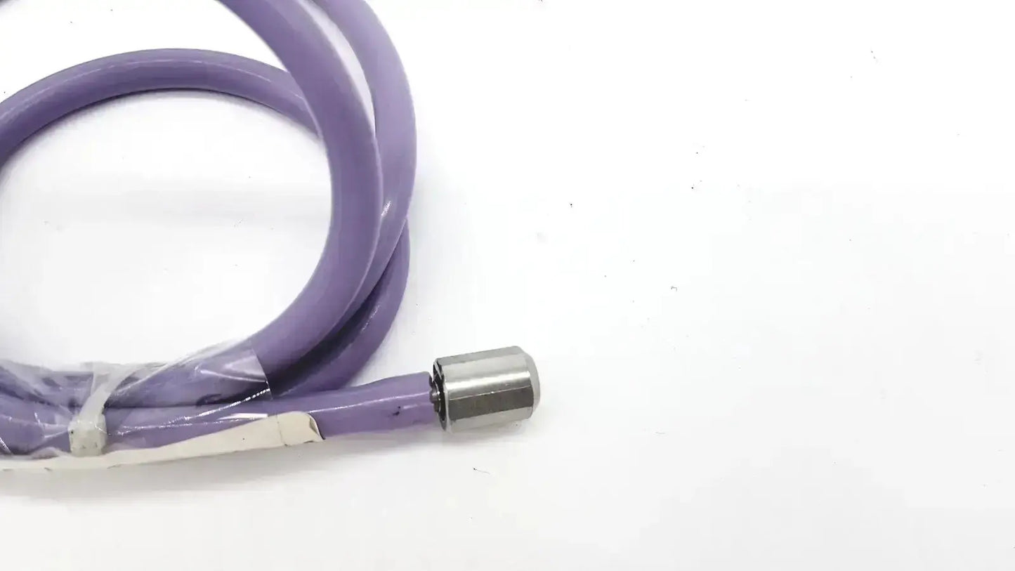 Purple color pressure water mini pipe with silicone coating and one side metal connector for durable use