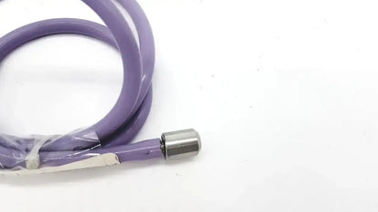 Purple color pressure water mini pipe with silicone coating and one side metal connector for durable use