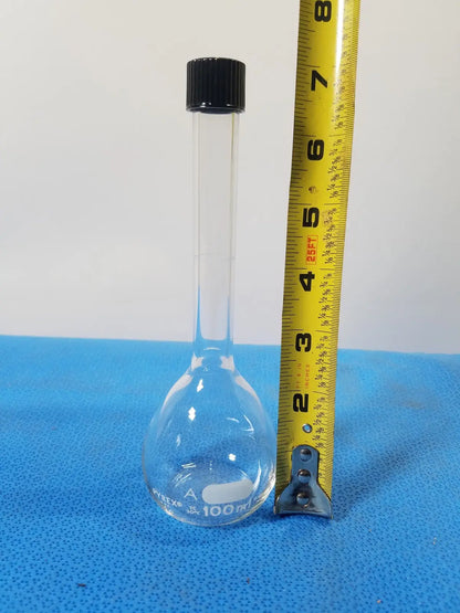 Pyrex 100 mL Round Bottom Kjeldahl Flask with Stopper – Borosilicate Laboratory