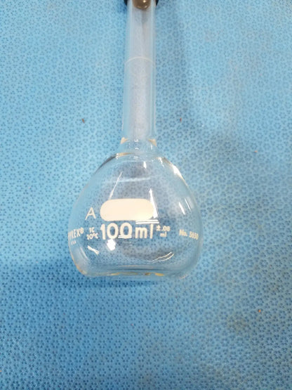 Pyrex 100 mL Round Bottom Kjeldahl Flask with Stopper – Borosilicate Laboratory