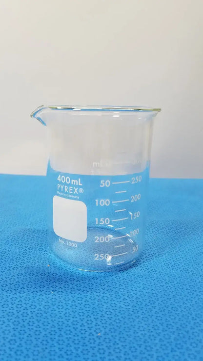 PYREX 400mL Griffin Beaker Low Form Heavy Duty Lab Glassware - Laboratory
