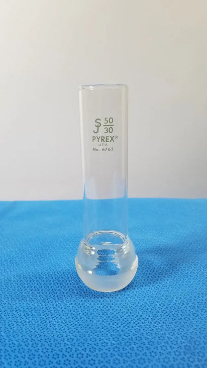 PYREX 50/30 Ball Ground Joint with Ribs – Borosilicate Lab Glass Connector - Laboratory Glassware Part