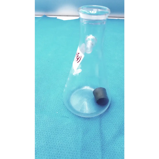 PYREX 500ml Buchner Flask Filtering Vacuum Suction Side Arm Heavy Wall Glass Lab - flask