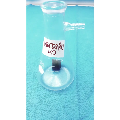 PYREX 500ml Buchner Flask Filtering Vacuum Suction Side Arm Heavy Wall Glass Lab - flask