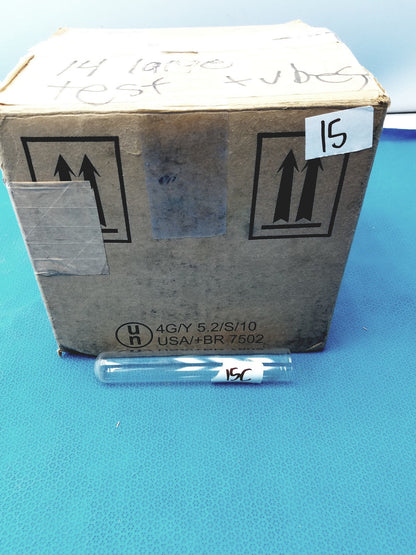 Pyrex 6’’ (25x150mm) Borosilicate Glass Test Tube 55ml Boiling with Rim - Laboratory Glassware