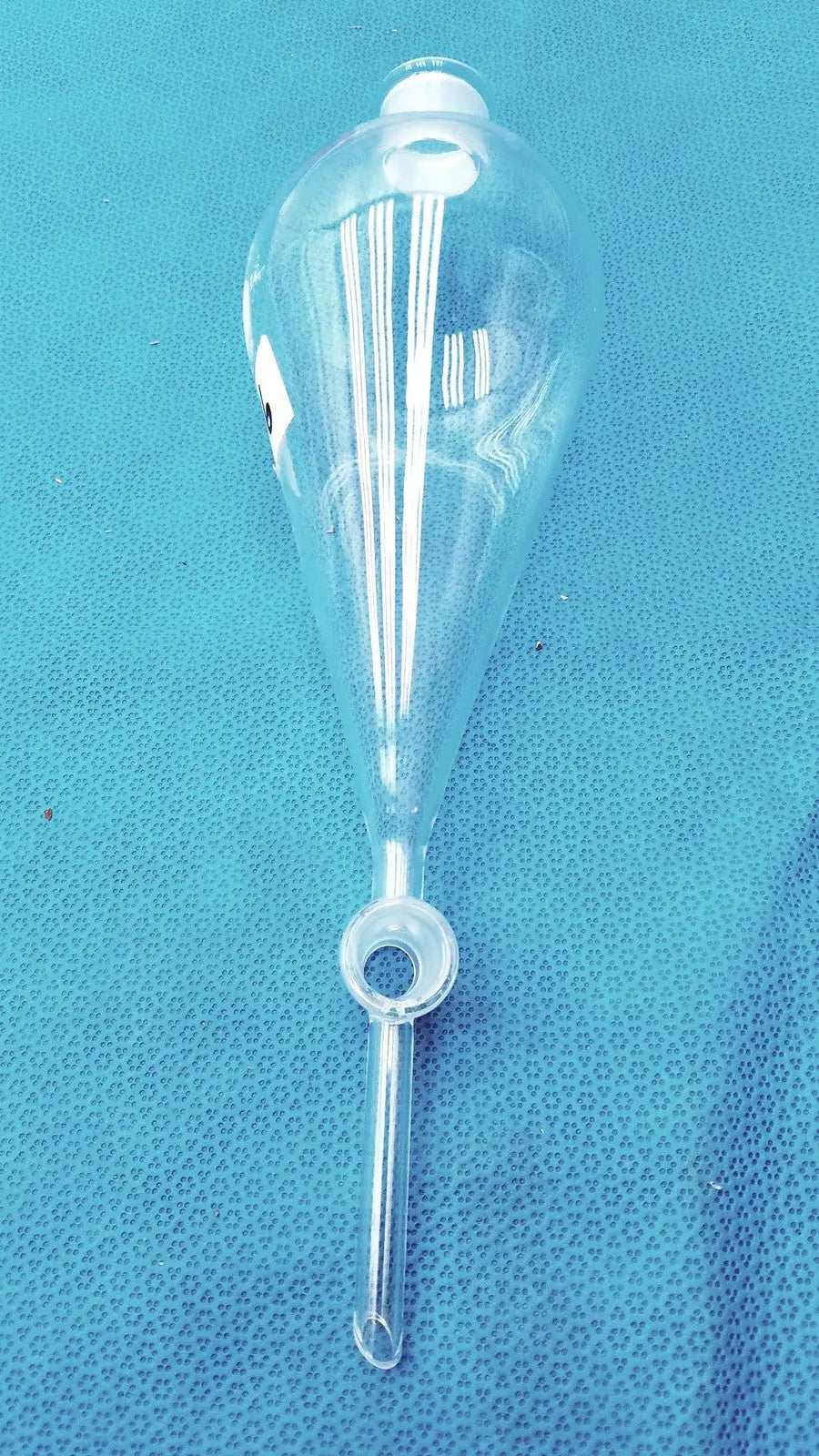 Pyrex 6404 Separatory Funnel Corning #27 Stopper 4 mm PTFE Valve Lab Glass 500m - Laboratory Glassware